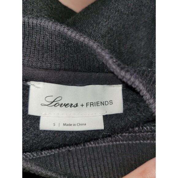 Lovers + Friends Sweatshirt Long Black - Picture 3 of 4